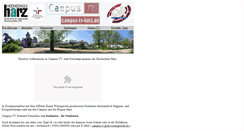 Desktop Screenshot of campus-tv-harz.de