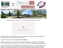 Tablet Screenshot of campus-tv-harz.de